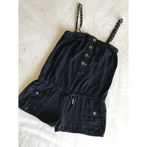 Guess Black Short Romper